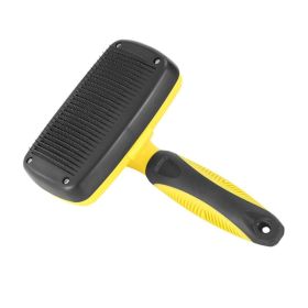 Pet Hair Grooming Remover Pets Dogs Grooming Tools (Color: yellow)